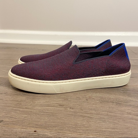Rothy's The Sneaker Fig Python Purple Slip On - Picture 10 of 12